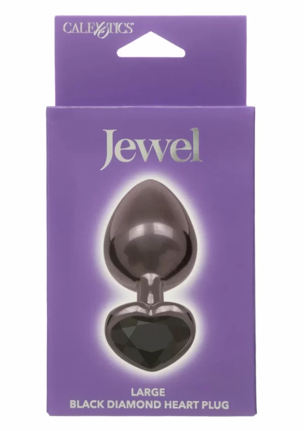 CalExotics Diamond Heart Plug Large - elegancki model z krysztaÅ‚owym sercem