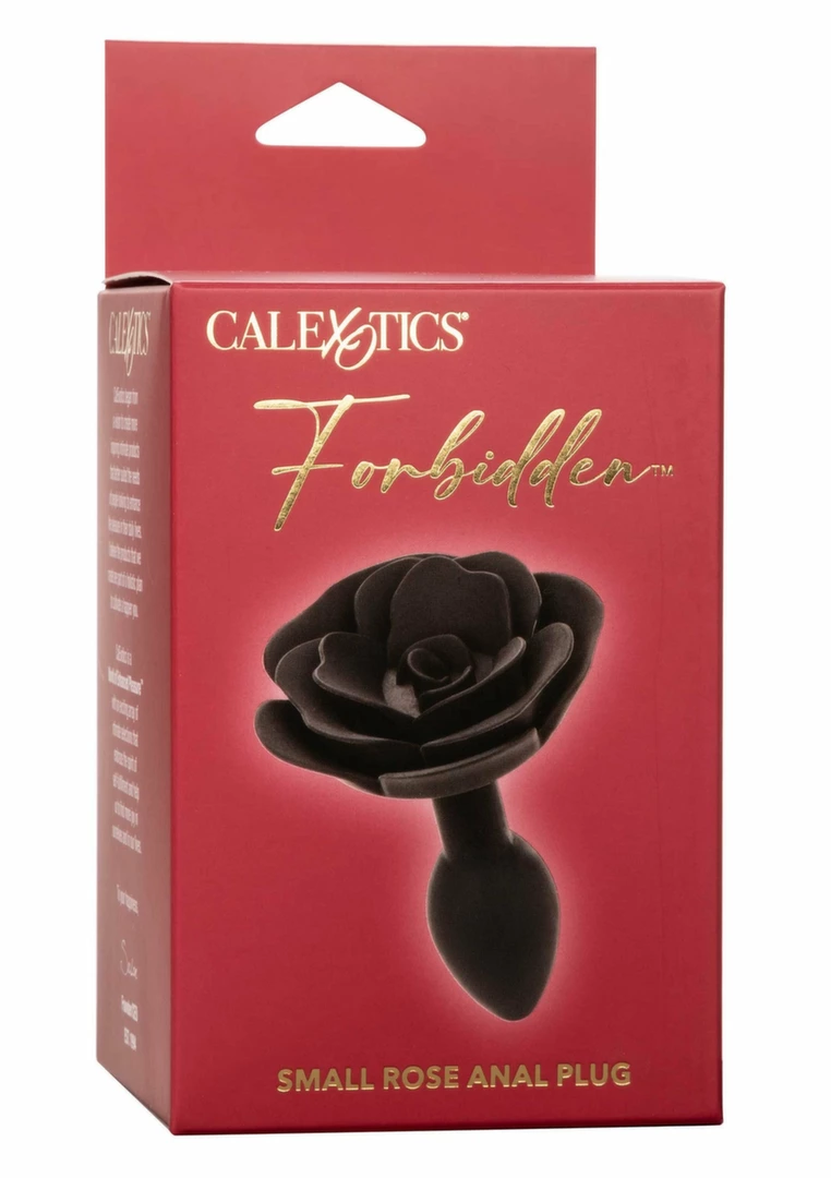 Forbidden Rose Anal Plug Small Silicone Ergonomic Pink 7.5
