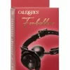 Forbidden Removable Rose Gag Silicone Adjustable Black