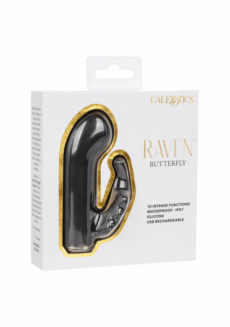 Raven Butterfly mini masażer dwupunktowy z motywem motyla