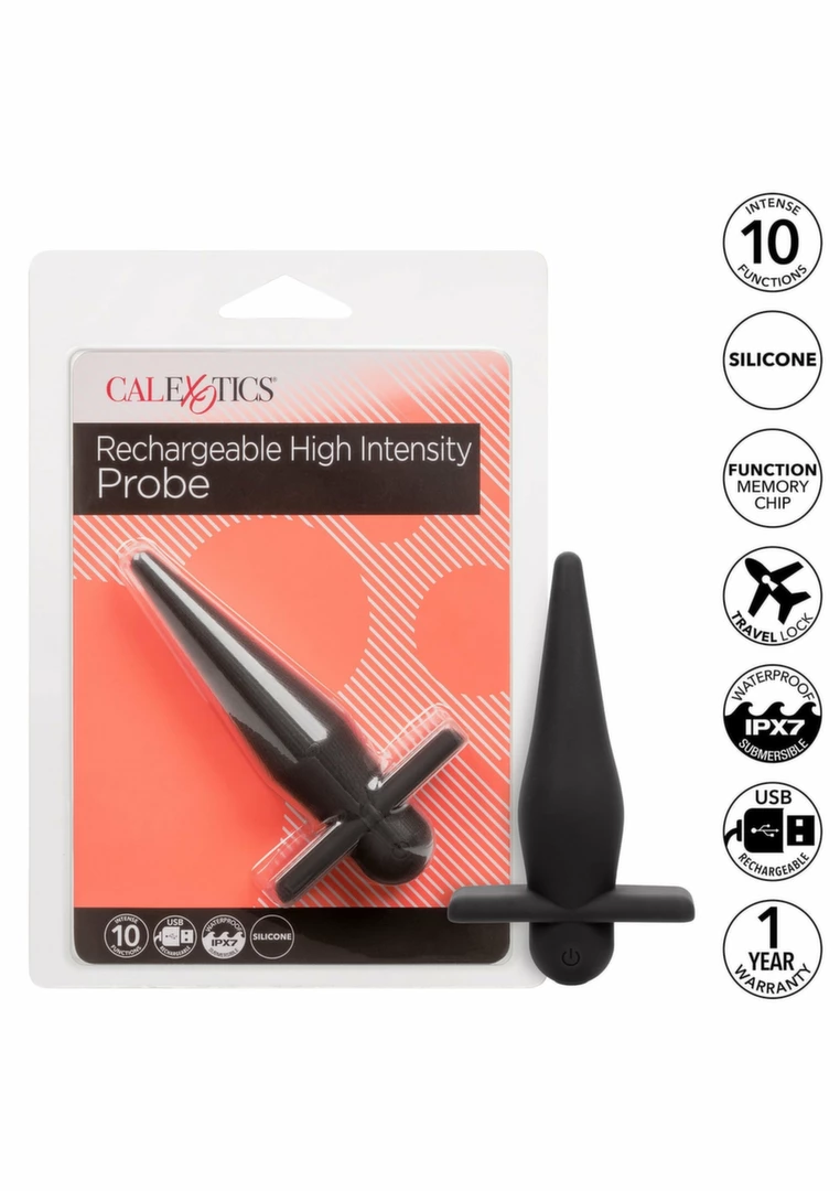 CalExotics High Intensity Probe silikonowy model wibracyjny USB IPX7