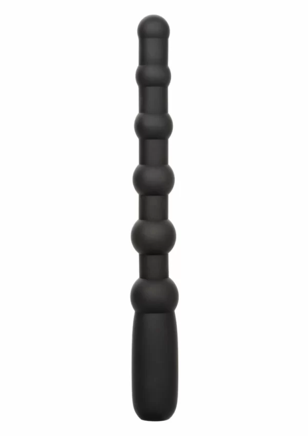 CalExotics Rechargeable X-10 Beads Flexible Silicone 10-Function Black