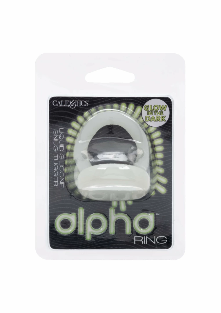 CalExotics Alpha Liquid Silicone Snug Tugger - anatomiczny pierścień z podparciem - Anelma eroticshop