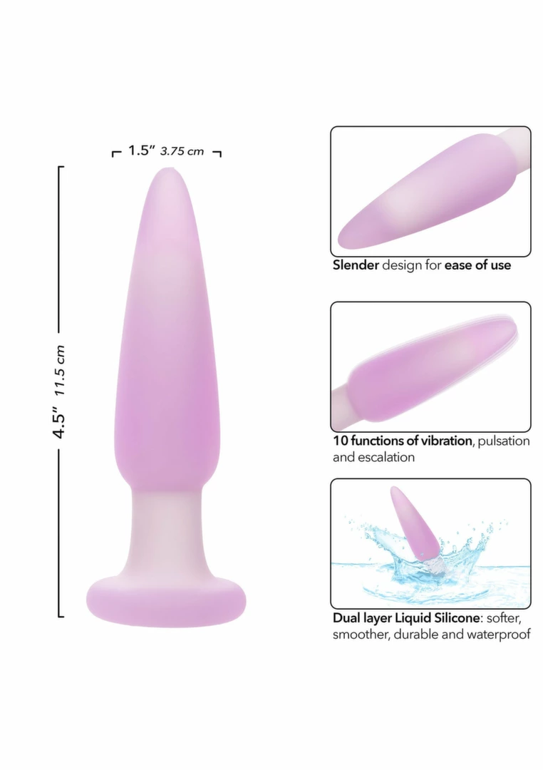 Butt plug - Anelma Lavender Haze Slender Probe Vibrating Intimate Device 10 Modes Purple. Butt plug. See functions