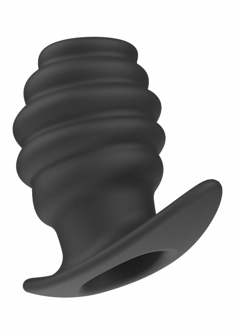 Hidden Desire Invader Open Plug Extra Large Silicone Black