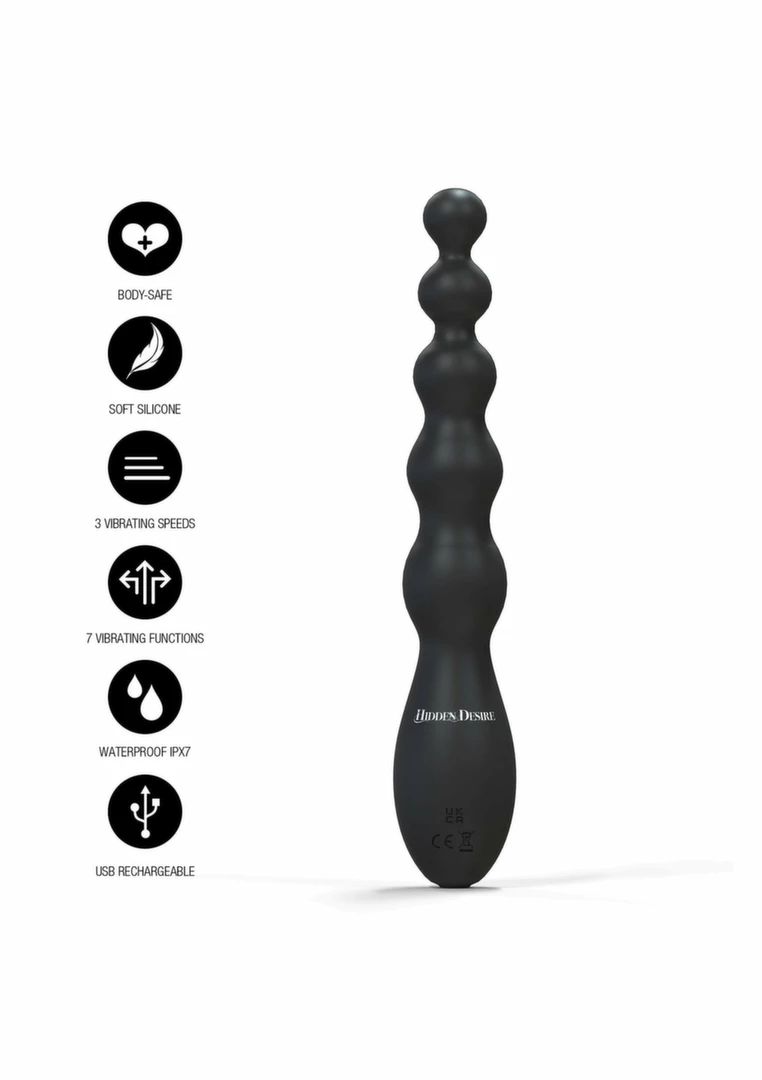 HIDDEN DESIRE Beaded Anal Power Vibrator silikonowy