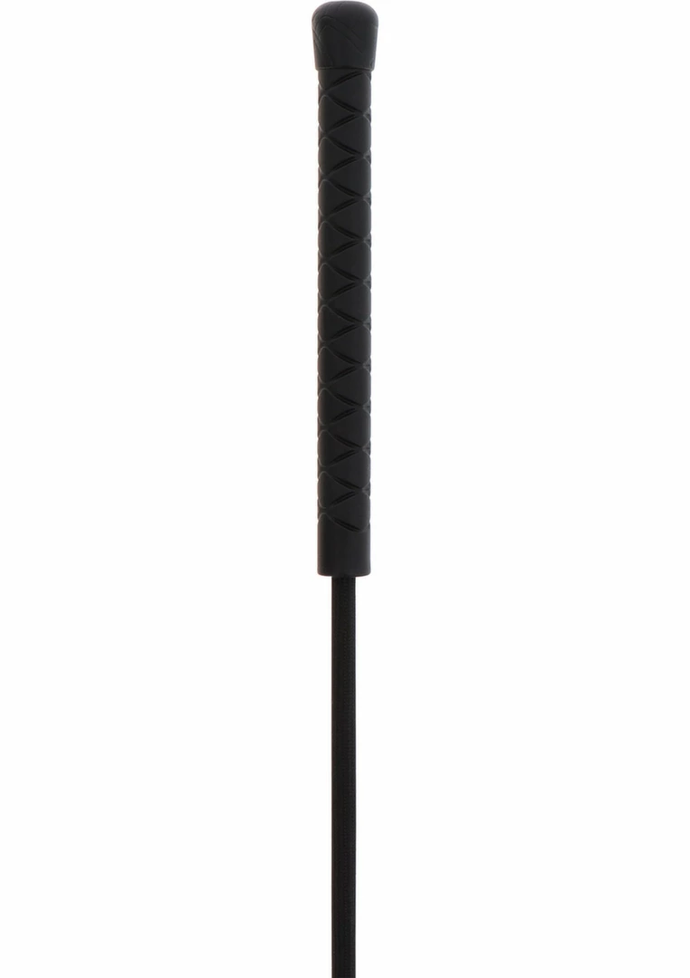 HIDDEN DESIRE EXTREME Flapper Crop Whip PU Leather Black