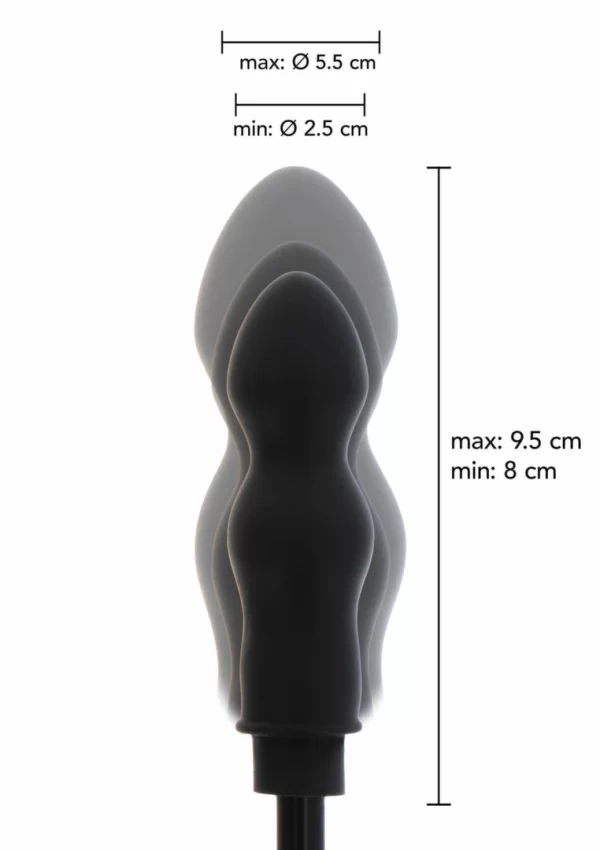 EXTREME Inflatable Dong Starter silikonowy model powiÄ™kszany czarny