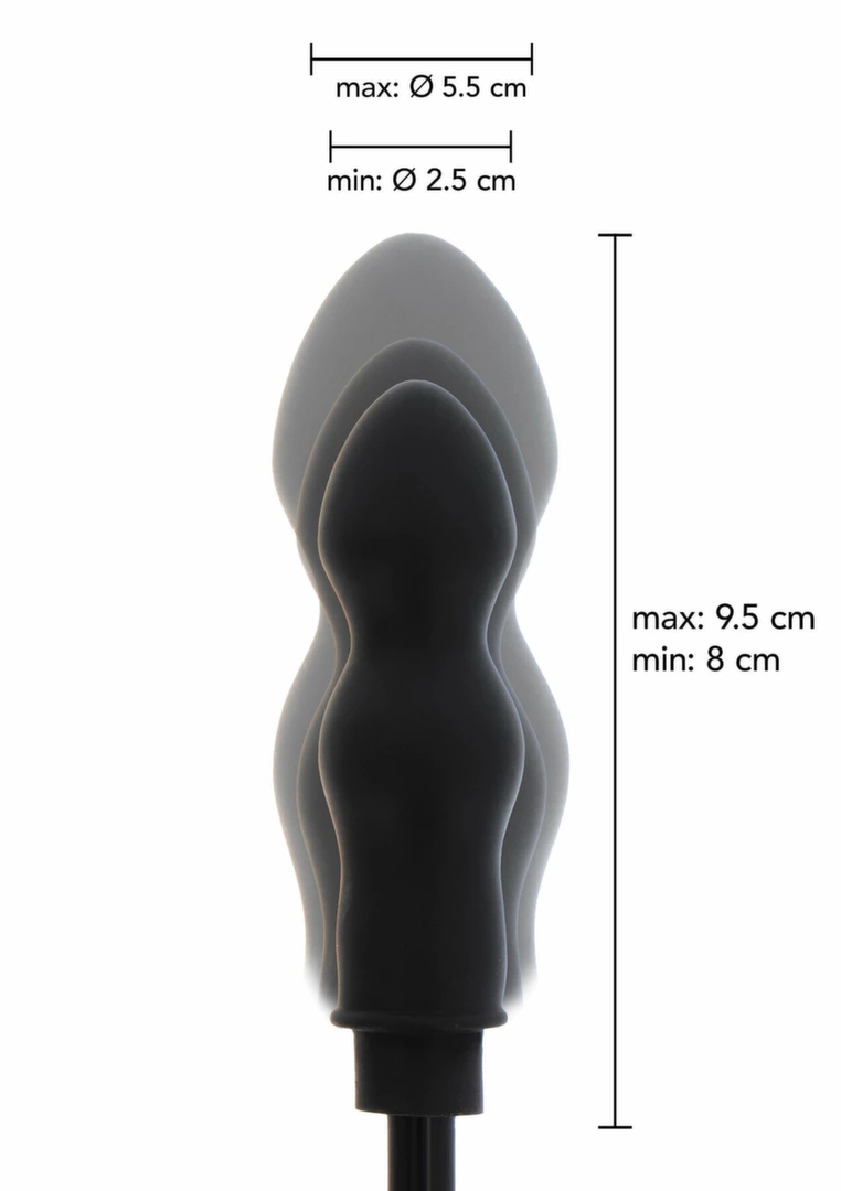 EXTREME Inflatable Dong Starter silikonowy model powiÄ™kszany czarny