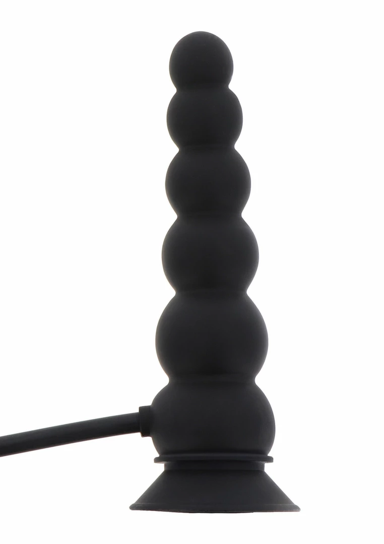 HIDDEN DESIRE Inflatable Suction Plug Expert Silicone Adjustable Black. See functions