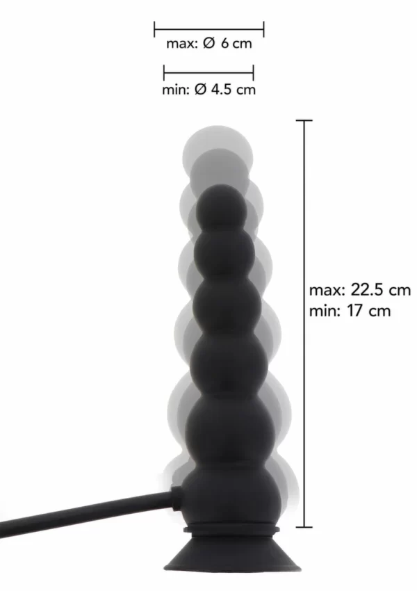 HIDDEN DESIRE Inflatable Suction Plug Expert silikonowy z pompkÄ…