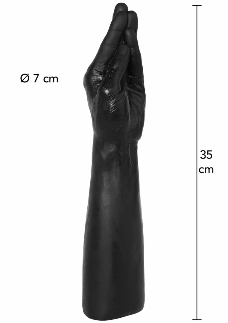 Extreme by Hidden Desire Heavy Hand Model Black PVC 27 cm XXL Extreme by Hidden Desire Heavy Hand Model Black PVC 27 cm XXL