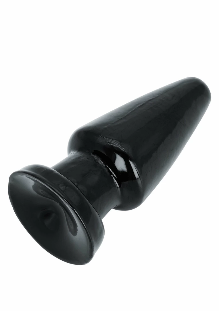 HIDDEN DESIRE Extreme Cone Head Large 17 cm Intimate Plug Black. Butt plug. See functions