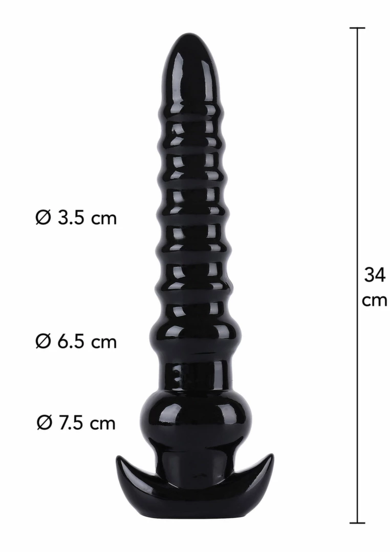 HIDDEN DESIRE Extreme Anal Drill 34 cm XXL PVC Intimate Device