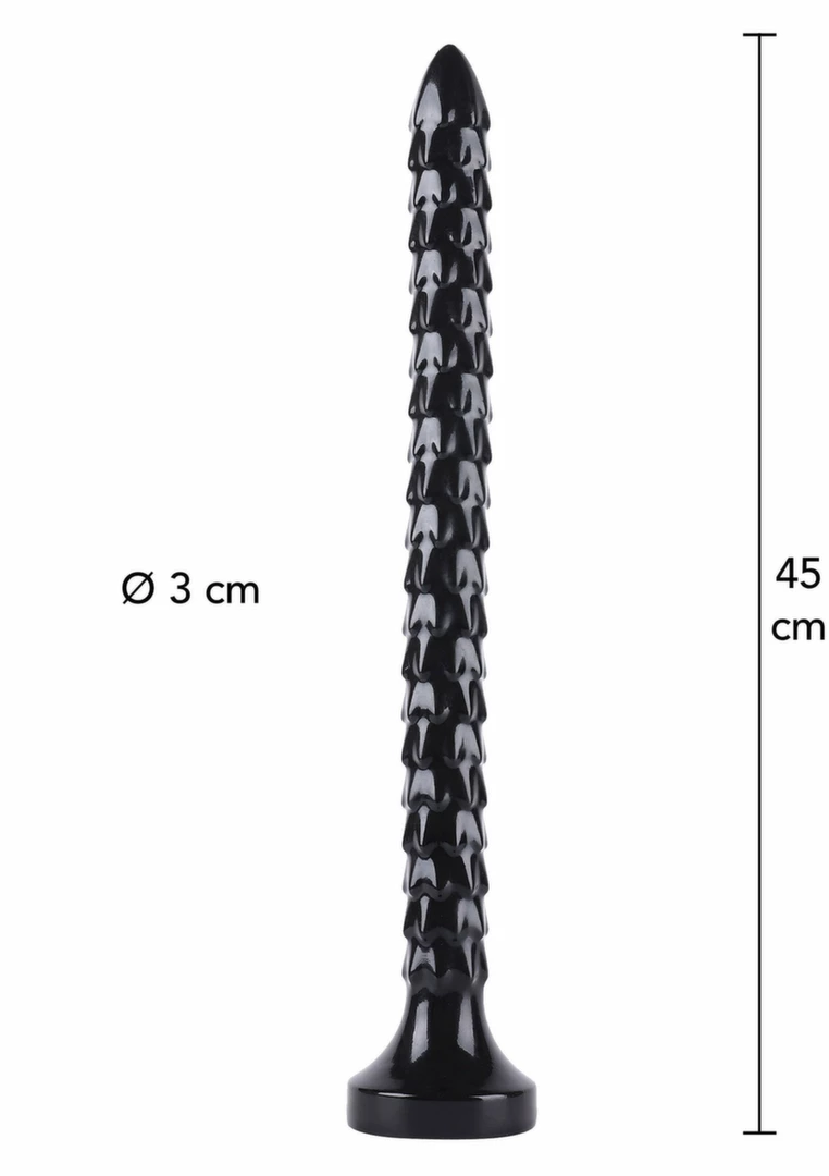 HIDDEN DESIRE Extreme Anal Snake 45 cm XXL Flexible System Black