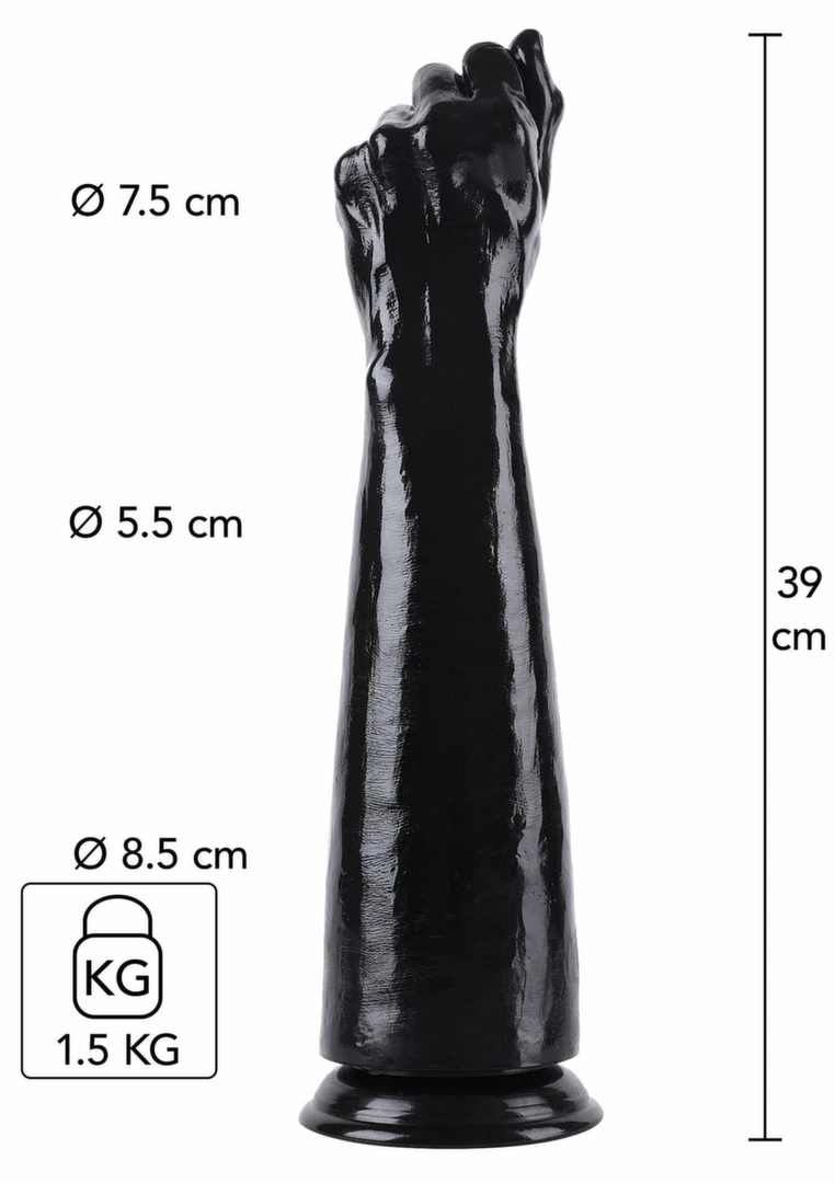 HIDDEN DESIRE Extreme Fist Fucker 39 cm XXL Intimate Machine Black