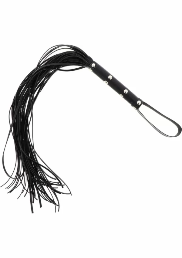 Long Studded Flogger Whip - dÅ‚ugi bat z Ä‡wiekami