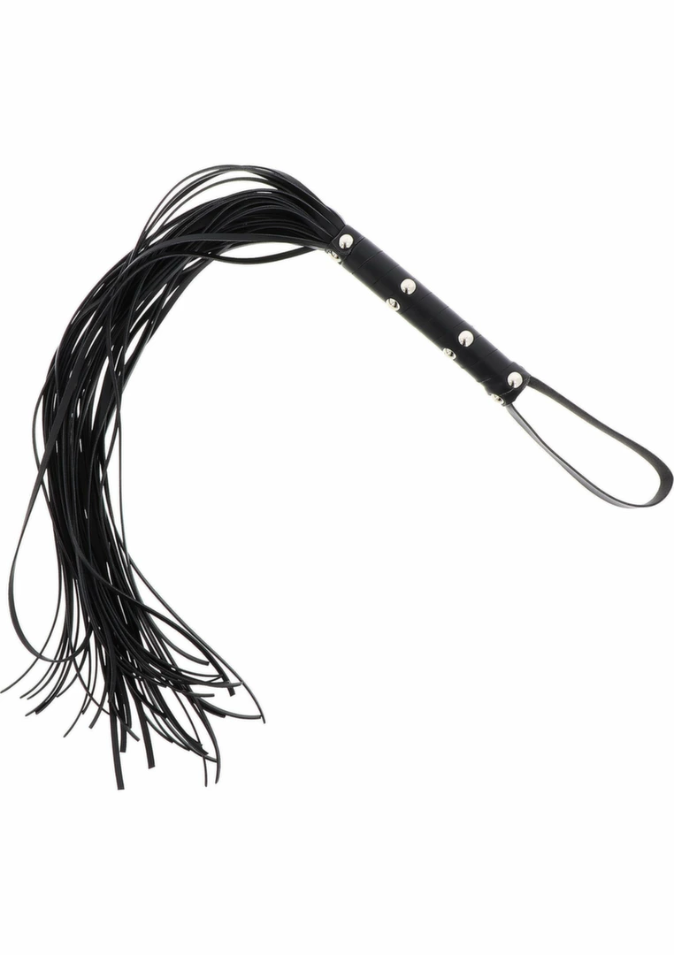 Long Studded Flogger Whip - dÅ‚ugi bat z Ä‡wiekami