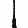 Long Beaded Flogger Whip czarny bat z koralikami PU leather 70 cm