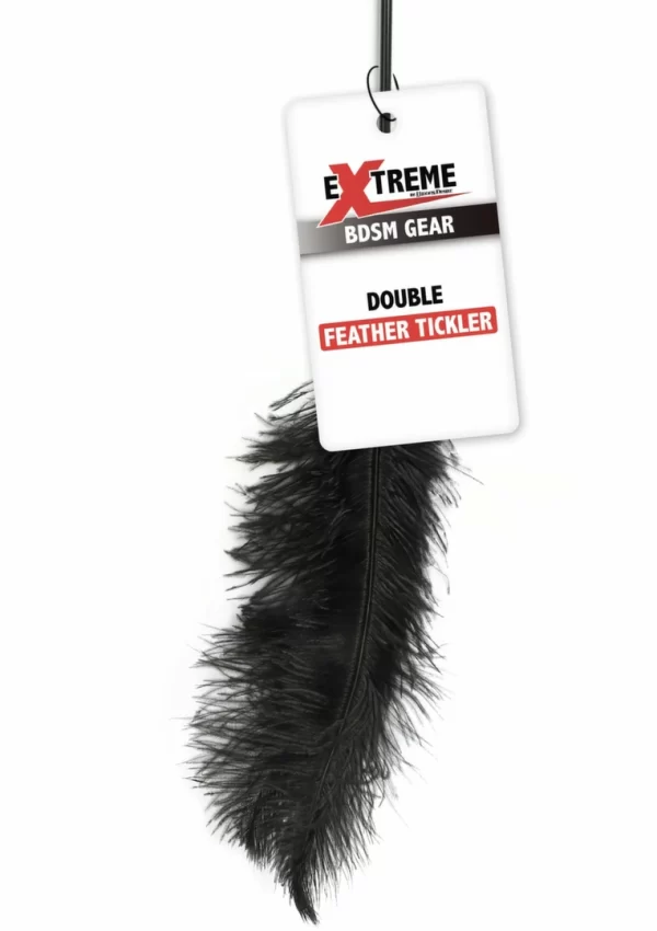 HIDDEN DESIRE Double Feather Tickler Black