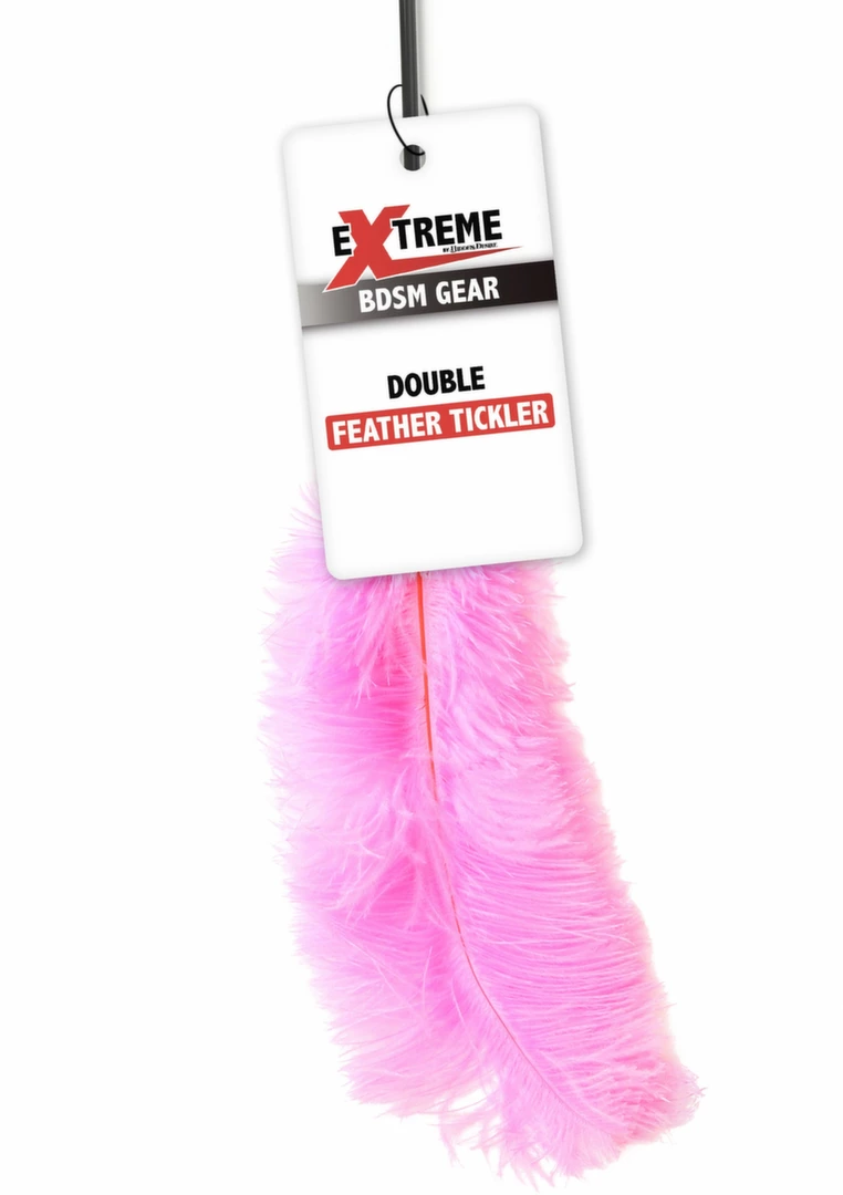 HIDDEN DESIRE Double Feather Tickler Black - Anelma HIDDEN DESIRE Double Feather Tickler Black