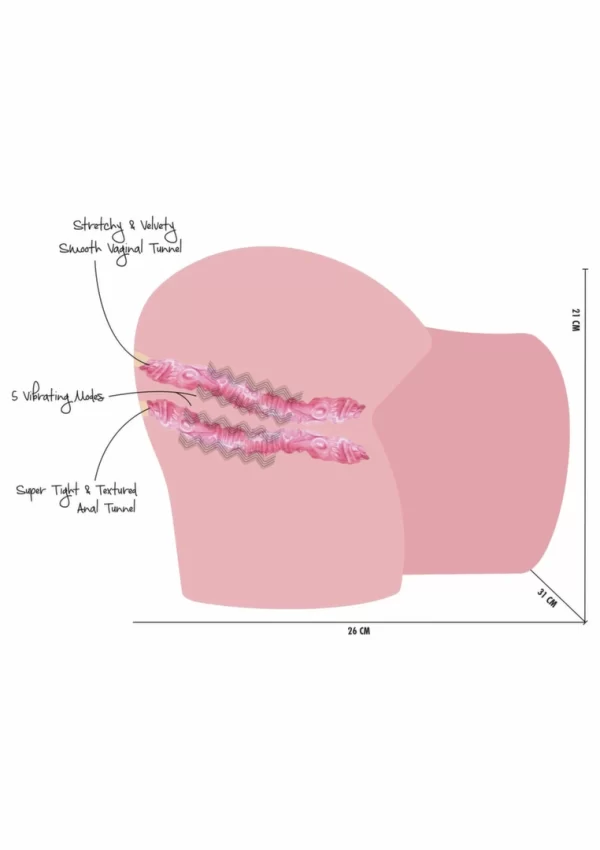 BANGERS by HIDDEN DESIRE Fuck My Horny Cunt 8.5 kg Vibrating Model combines an ergonomic design for comfortable