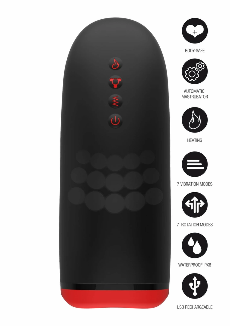 HIDDEN DESIRE Fusion X Beaded Tongue Intimate Machine with Heating combines rechargeable power and smooth silicone in a practical