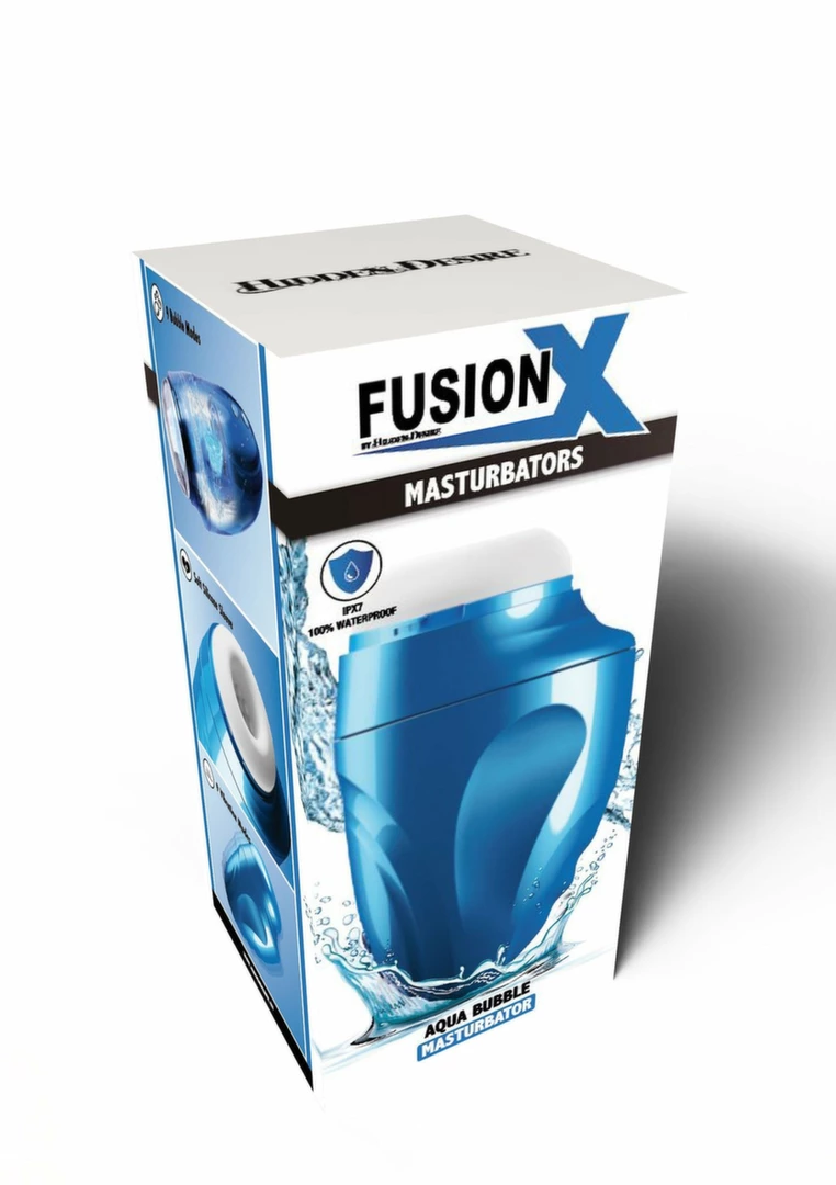 HIDDEN DESIRE Fusion X Aqua Bubble Intimate Machine Blue - Anelma materials