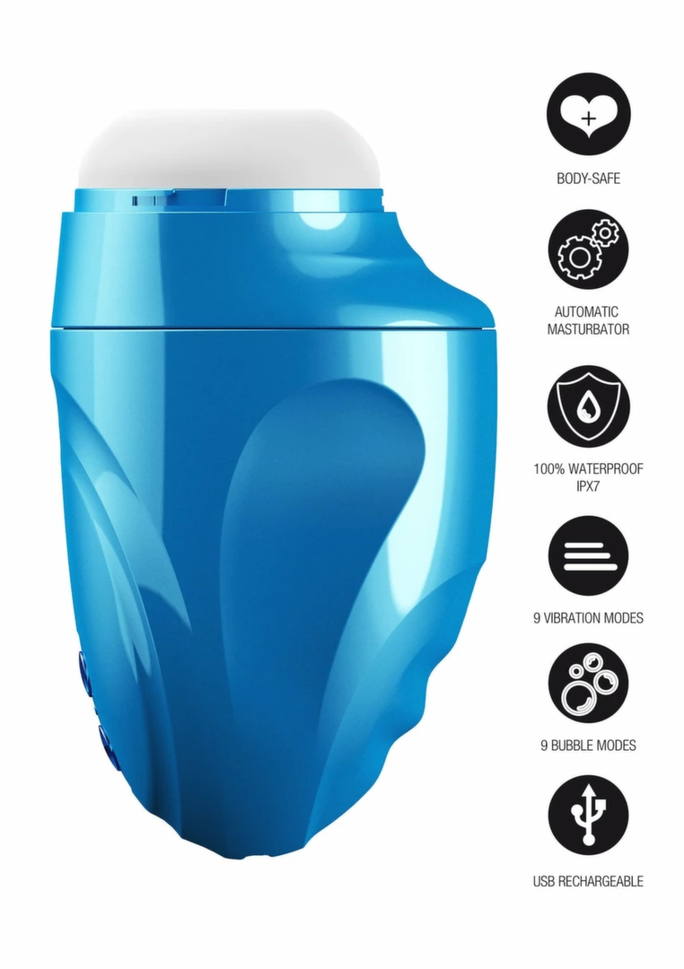 HIDDEN DESIRE Fusion X Aqua Bubble - maszyna intymna z funkcją masażu wodnego - Anelma HIDDEN DESIRE Fusion X Aqua Bubble Intimate Machine Blue. Automatic. Product details include functions