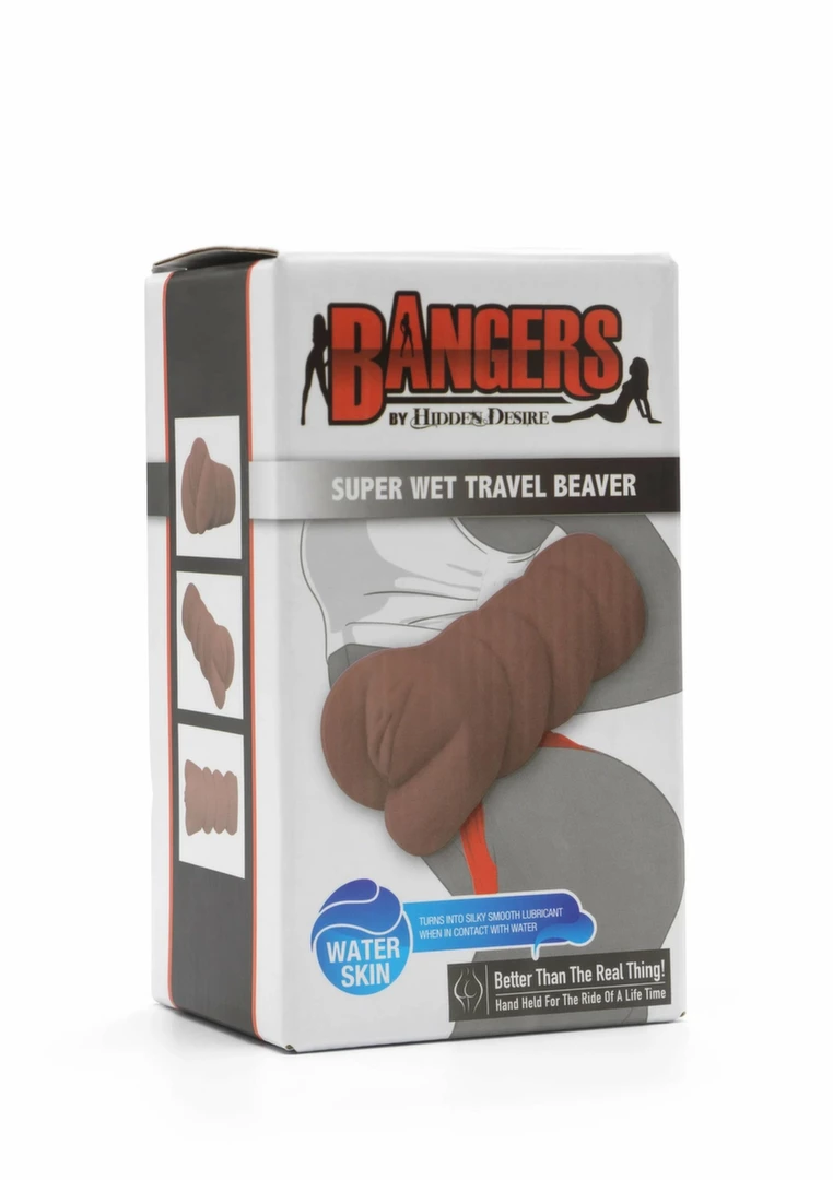 Hidden Desire Super Wet Travel Beaver Compact Intimate Device TPR combines an ergonomic design for comfortable