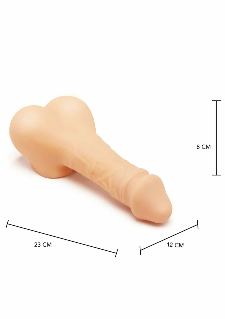 Hidden Desire Big Dick Dipper Compact Intimate Device TPR Black combines an ergonomic design for comfortable