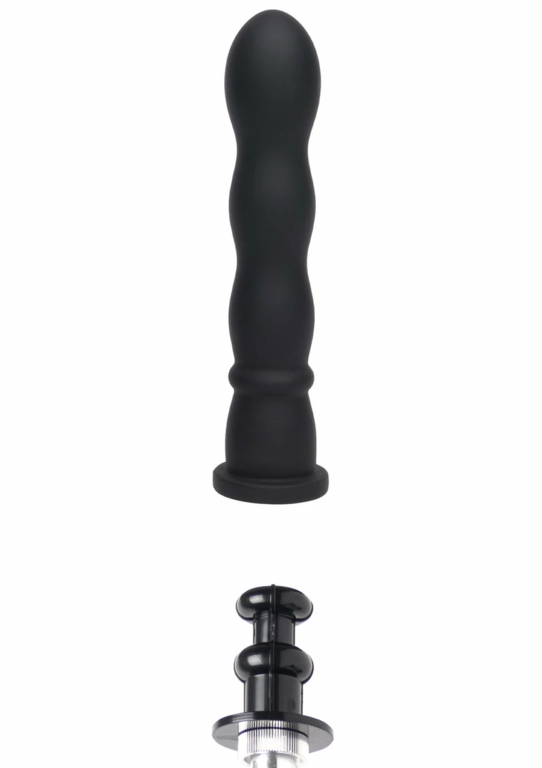 Bangers Wave Dong Easy-Lock 19 cm Silicone Attachment Black