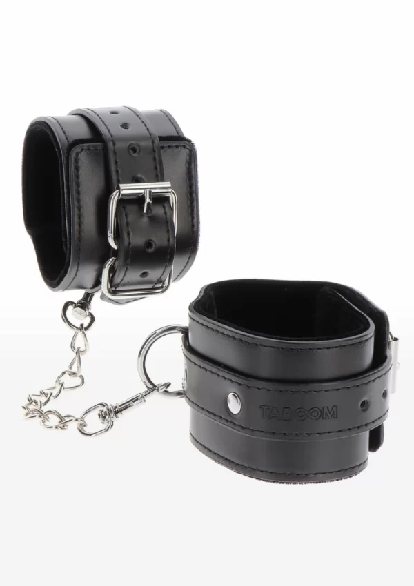 TABOOM Ankle Cuffs regulowane kajdanki na kostki z welurowÄ… wyÅ›cioÅ‚kÄ…