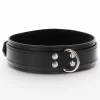 TABOOM Heavy D-Ring Collar regulowany koÅ‚nierz z ekoskory czarny