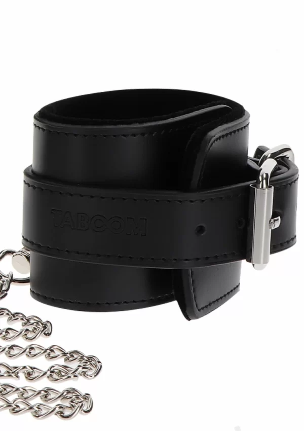 TABOOM Heavy Collar & Wrist Cuffs Set with Velvet Lining