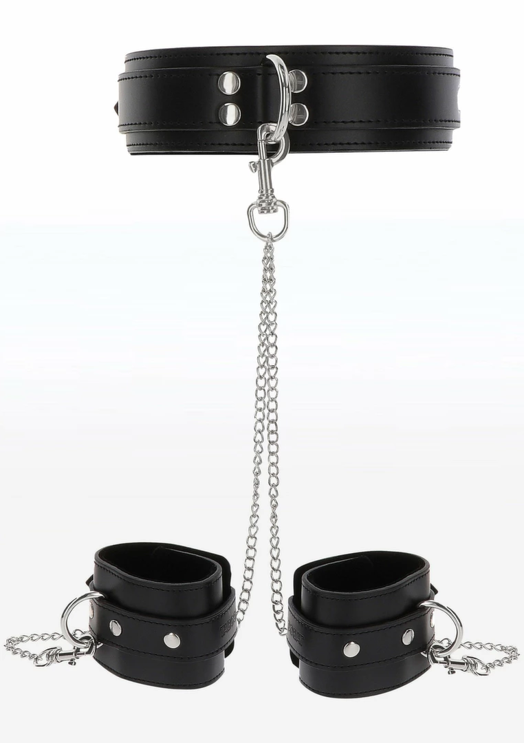 TABOOM Heavy Collar and Wrist Cuffs - zestaw obroÅ¼y i mankietow z welurem