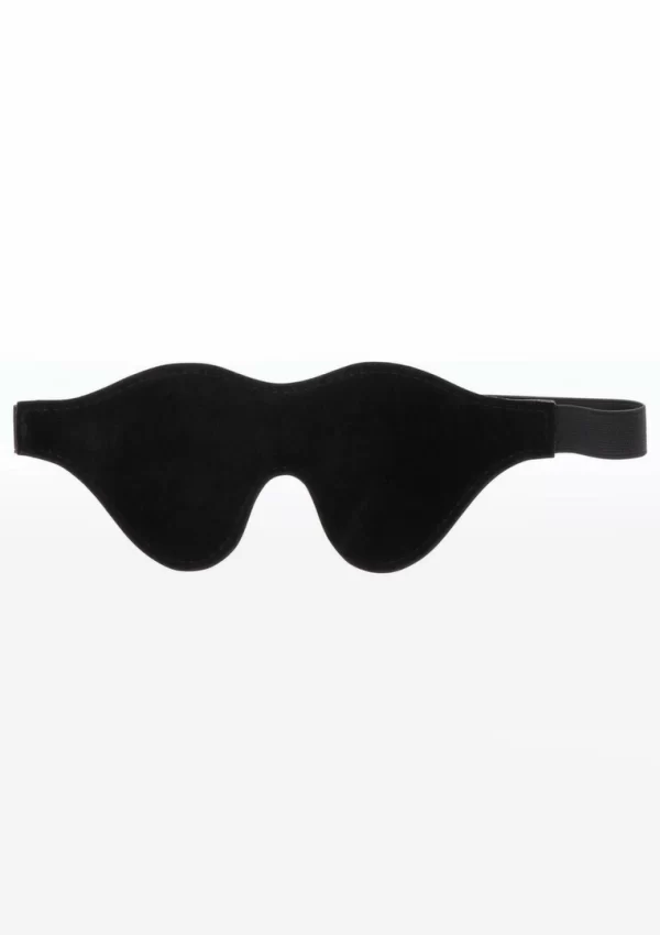TABOOM Intense Dark Blindfold Vegan Leather Velvet Lining