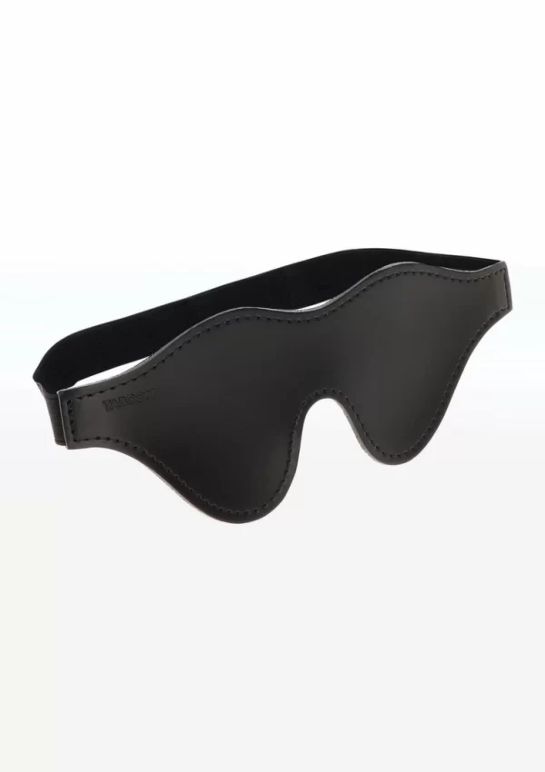 Taboom Intense Dark Blindfold opaska z ekoskory welurowa czarna