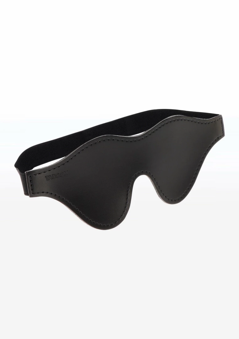 Taboom Intense Dark Blindfold opaska z ekoskory welurowa czarna - Anelma Taboom Intense Dark Blindfold opaska z ekoskory welurowa czarna