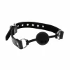TABOOM Silicone Ball Gag - silikonowy knebel z welurowym podszyciem