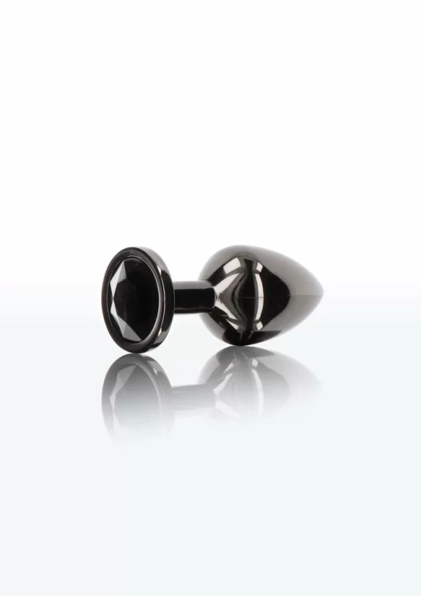 TABOOM Butt Plug With Diamond Jewel Black Aluminium Small S