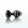 TABOOM Butt Plug With Diamond Jewel Black Aluminium Medium M TABOOM Butt Plug With Diamond Jewel Black Aluminium Medium M