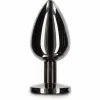 TABOOM Butt Plug With Diamond Jewel Black Aluminium Large L. Product details include functions