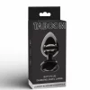 TABOOM Butt Plug With Diamond Jewel Black Aluminium Large L
