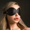 TABOOM Infinity Blindfold opaska na oczy z welurowÄ… podszewkÄ… czarna