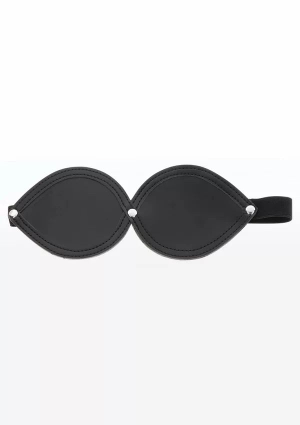 TABOOM Infinity Blindfold Vegan Leather Adjustable Black