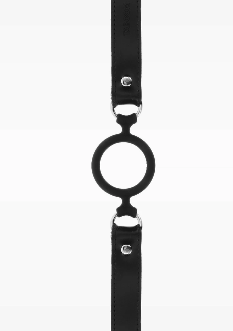 TABOOM Open Ring Gag Adjustable Silicone & Vegan Leather