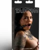 Taboom Open Ring Gag silikonowy z regulacjÄ… i welurowÄ… wyÅ›cioÅ‚kÄ…
