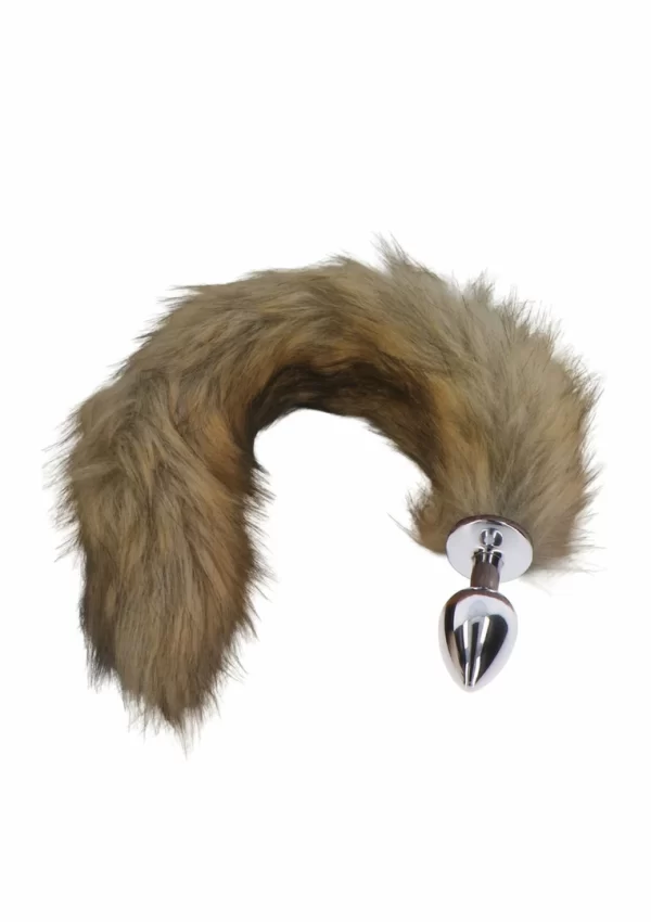 TABOOM Foxtail Plug Silver - Aluminum Model with Faux Fur Tail