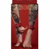 TABOOM Ankle Cuffs luksusowe kajdanki na kostki z ekoskory czarne